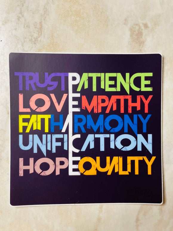Peace Vinyl Sticker, 4