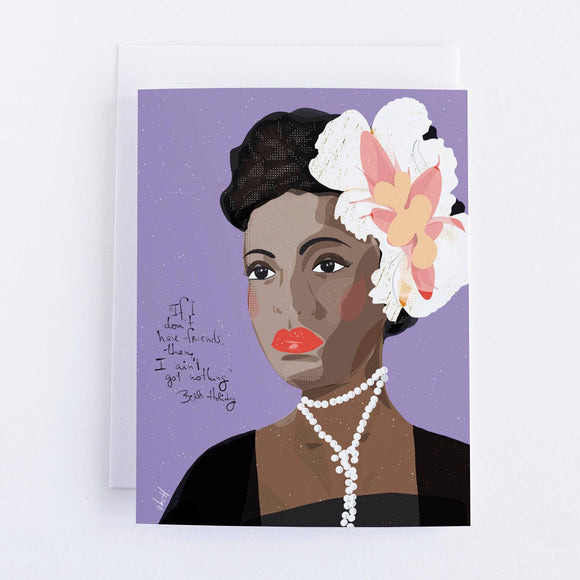 Billie Holiday Greeting Card