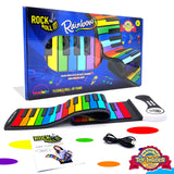 Rainbow Piano - 49 Color Coded Keys + Play-By-Color Songbook