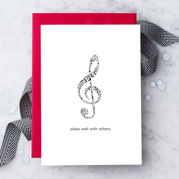 Plays Well With Others Greeting Card
