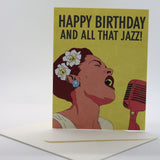 Billie Happy Birthday & All That Jazz Card