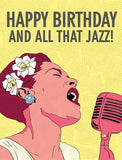 Billie Happy Birthday & All That Jazz Card