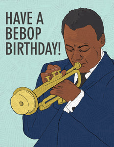 Miles Davis Bebop Birthday Card