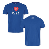 I Heart KC Jazz T-Shirt Royal Blue