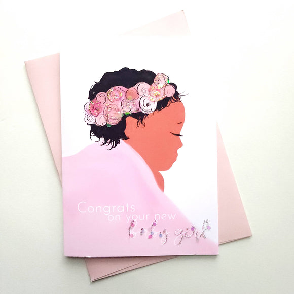 Congrats on your new Baby Girl! - Greeting Card
