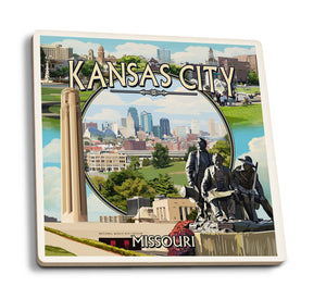 CERAMIC COASTER Kansas City, Missouri, Montage Scenes